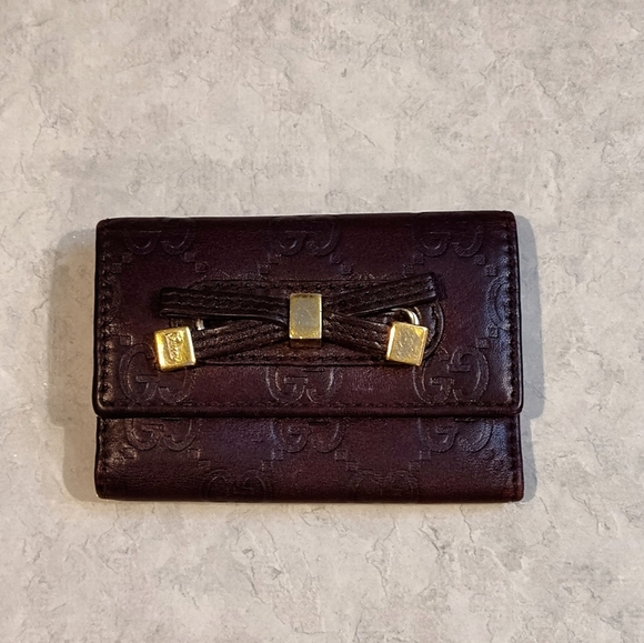 AUTHENTIC GUCCI GUCCISSIMA KEY HOLDER EUC - Picture 2 of 12